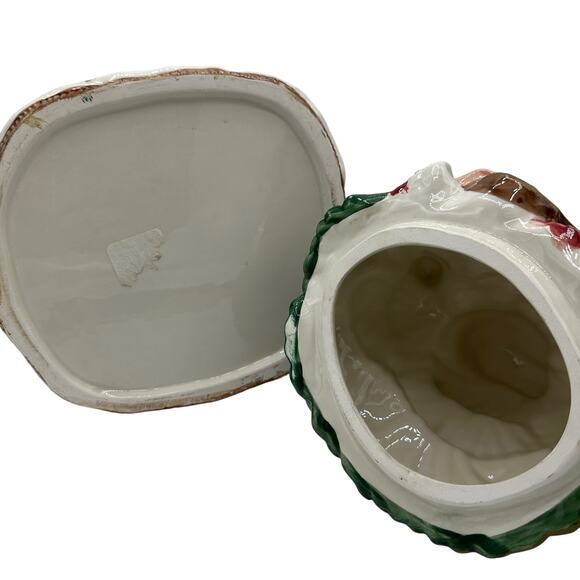 Vintage 1996 Fitz & Floyd Forest Festival Santa Claus Cookie Jar 10" Omnibus - Picture 7 of 10